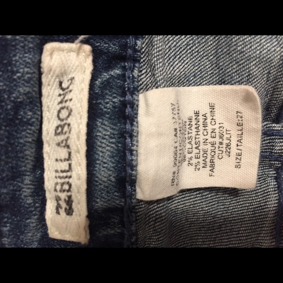 Billabong Denim Shorts with Lace Ties - Picture 3 of 5